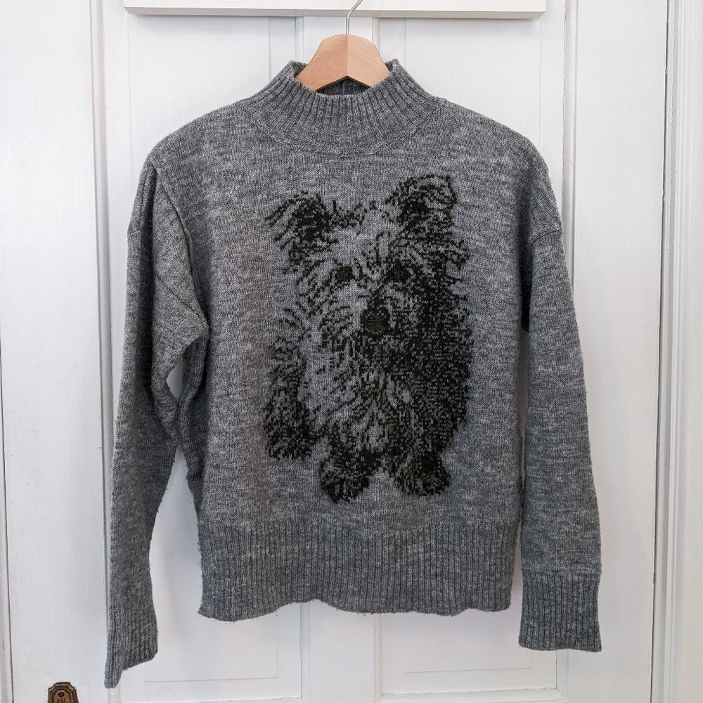 Anthropolgie Moth Terrier Sweater